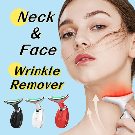 Neck & Face LED Photon Therapy Tightens Skin Reduces Double Chins + Anti Wrinkle Care